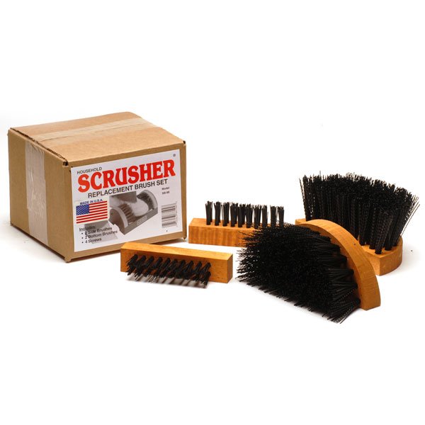 Original SCRUSHER® Replacement Brush Set Scrusher Shoe & Boot Brushes